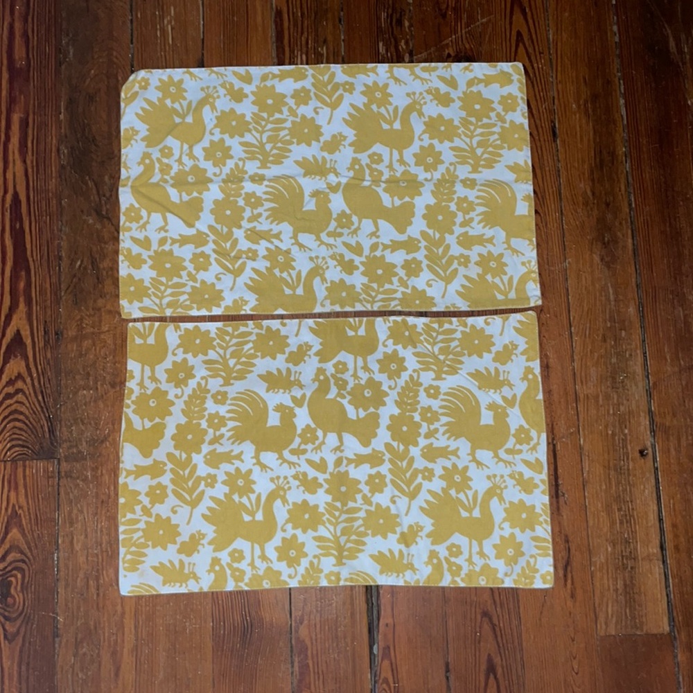 Farmhouse gold place mats set of two